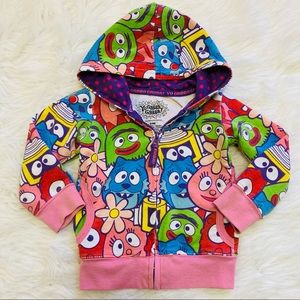 Yo Gabba Gabba 2013 Zip Up Hooded Jacket